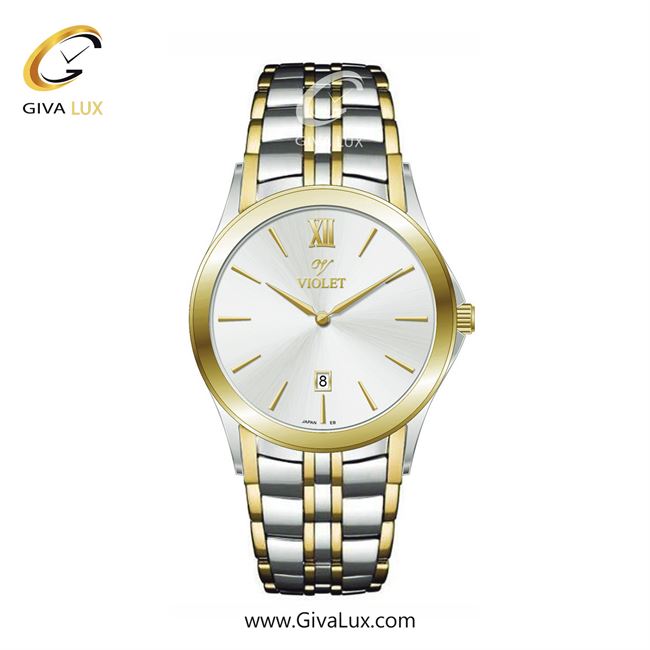 ساعت مچی اورجینال مردانه ویولت VIOLET طلایی-نقره ای | نقره ای-طلایی| سفید| کد رفرنس 0610/2