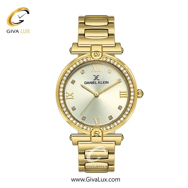 ساعت مچی اورجینال زنانه دنیل کلین طلایی | طلایی| طلایی| کد رفرنس DK13462-2