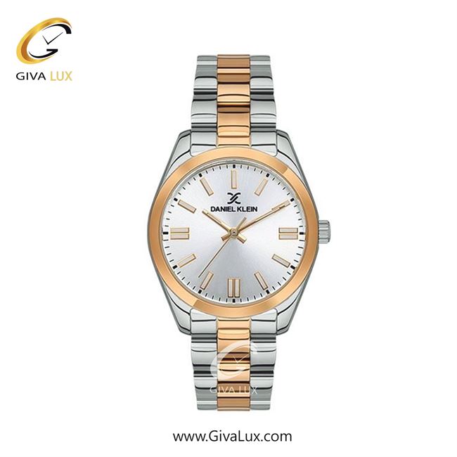 ساعت مچی اورجینال زنانه دنیل کلین رزگلد | نقره ای-رزگلد| سفید| کد رفرنس DK13487-5
