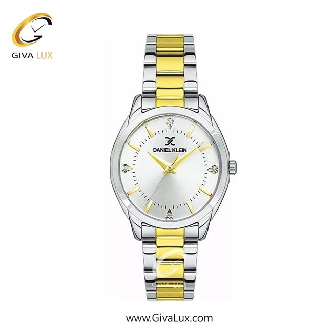 ساعت مچی اورجینال زنانه دنیل کلین نقره ای | طلایی-نقره ای| سفید| کد رفرنس DK13491-4