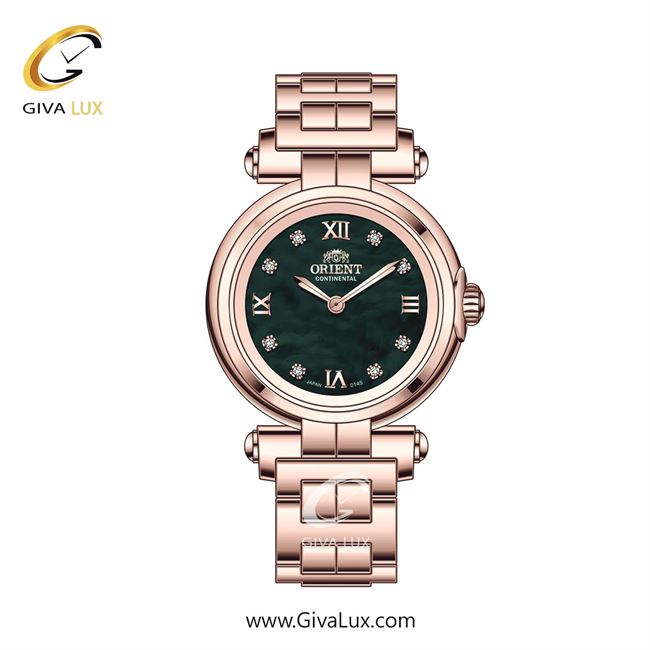 ساعت مچی اورجینال زنانه اورینت (کانتیننتال) | Orient (Continental) رزگلد | رزگلد| سبز یشمی تیره| کد رفرنس 0136