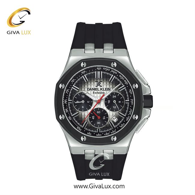 ساعت مچی اورجینال مردانه دنیل کلین سه موتوره کرنوگراف نقره ای | مشکی| مشکی| کد رفرنس DK13616-1