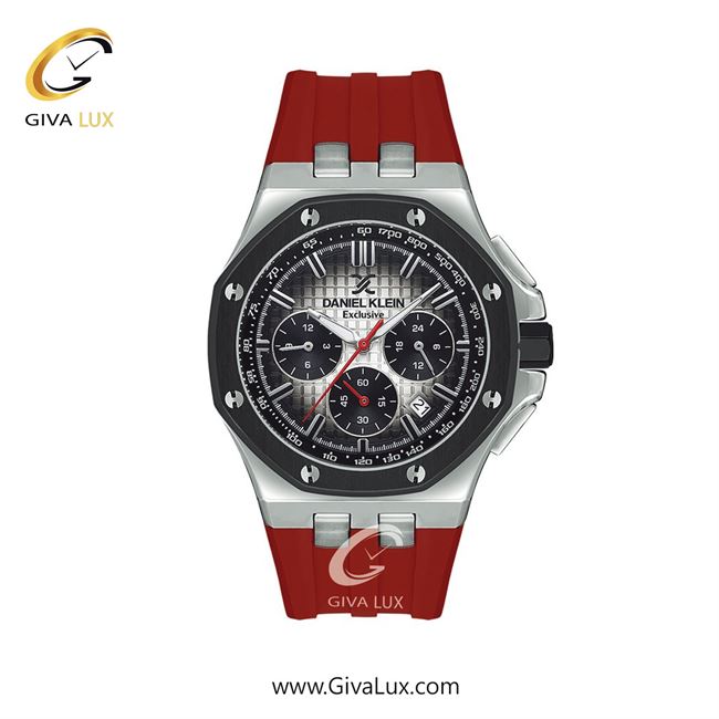 ساعت مچی اورجینال مردانه دنیل کلین سه موتوره کرنوگراف نقره ای | قرمز| مشکی| کد رفرنس DK13616-3