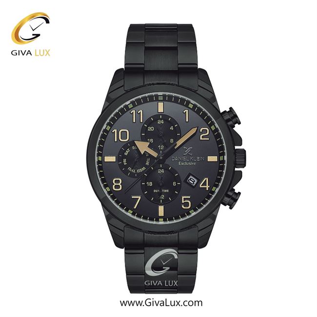 ساعت مچی اورجینال مردانه دنیل کلین سه موتوره فول تایم مشکی | مشکی| مشکی| کد رفرنس DK13633-5