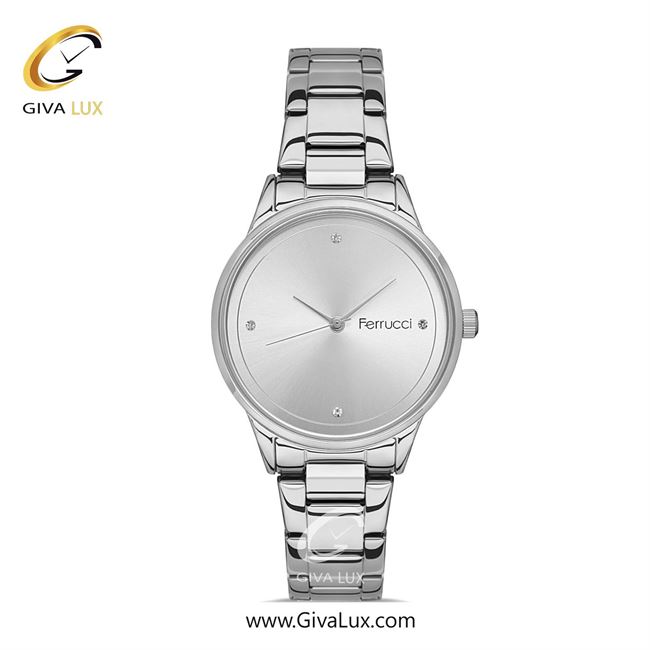 ساعت مچی اورجینال زنانه فروچی Ferrucci نقره ای | نقره ای| نقره ای| کد رفرنس  fcf.13643M.01