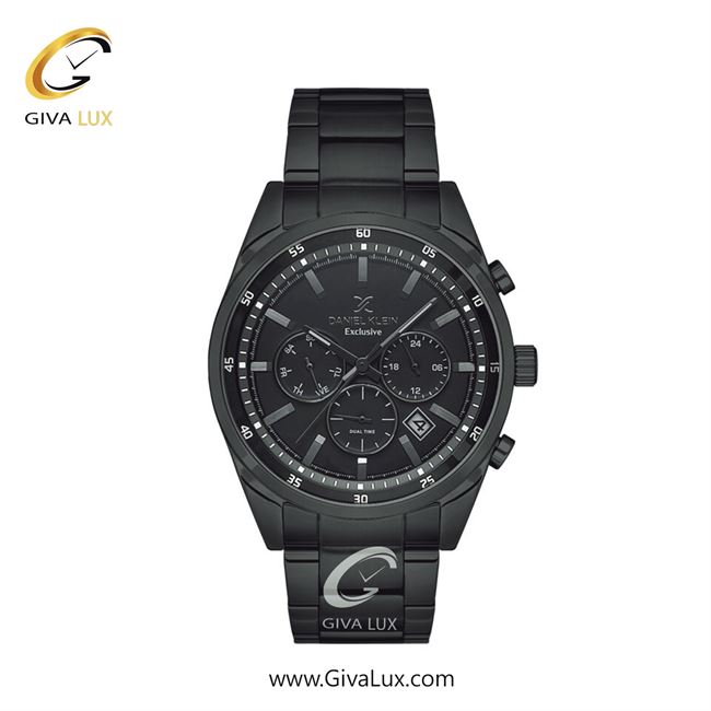 ساعت مچی اورجینال مردانه دنیل کلین سه موتوره فول تایم مشکی | مشکی| مشکی| کد رفرنس DK13663-5