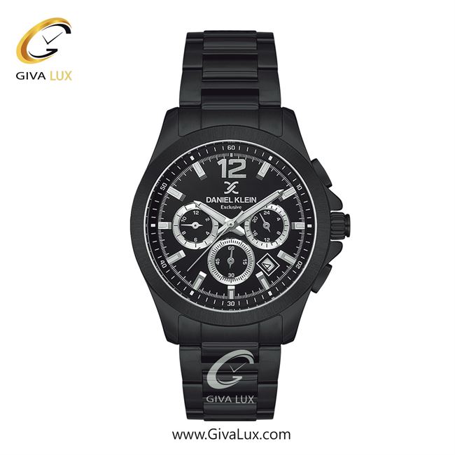 ساعت مچی اورجینال مردانه دنیل کلین سه موتوره کرنوگراف مشکی | مشکی| مشکی| کد رفرنس DK13672-5