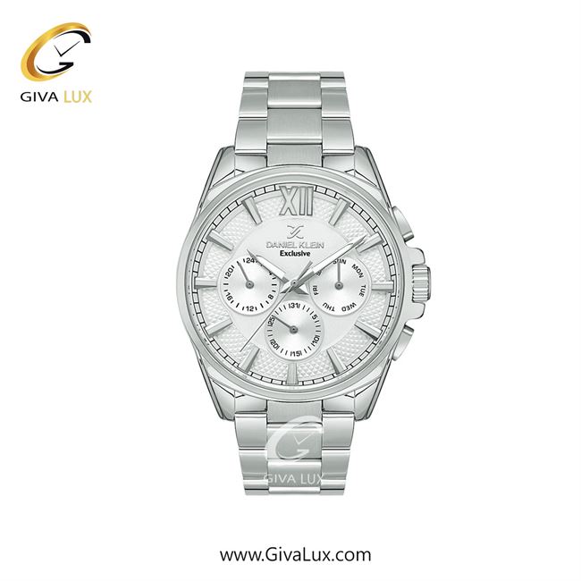ساعت مچی اورجینال مردانه دنیل کلین سه موتوره فول تایم نقره ای | نقره ای| نقره ای| کد رفرنس DK13686-1