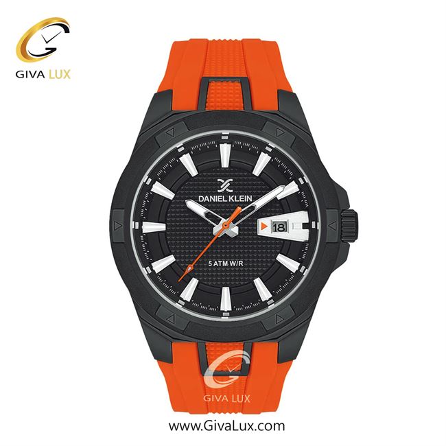 ساعت مچی اورجینال مردانه دنیل کلین مشکی | نارنجی| مشکی| کد رفرنس DK13734-5