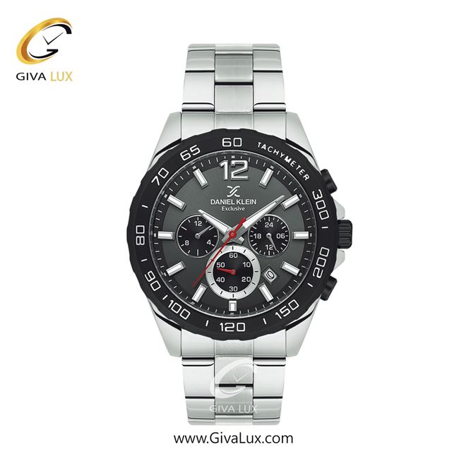 ساعت مچی اورجینال مردانه دنیل کلین سه موتوره کرنوگراف مشکی | نقره ای| مشکی| کد رفرنس DK13743 B/B/S
