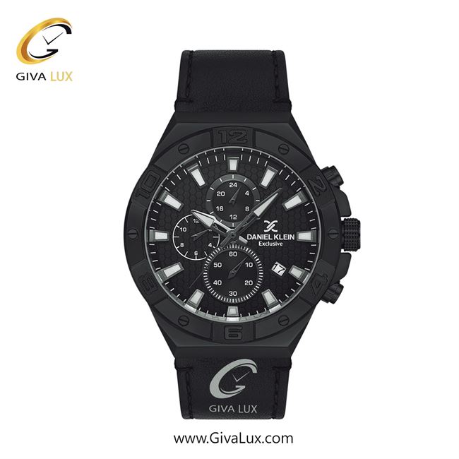 ساعت مچی اورجینال مردانه دنیل کلین سه موتوره کرنوگراف مشکی | مشکی| مشکی| کد رفرنس DK13744-5