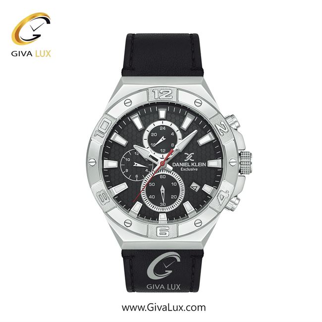 ساعت مچی اورجینال مردانه دنیل کلین سه موتوره کرنوگراف نقره ای | مشکی| مشکی| کد رفرنس DK13744-1