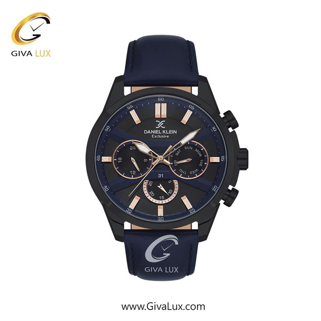 ساعت مچی اورجینال مردانه دنیل کلین سه موتوره فول تایم مشکی | آبی| مشکی| کد رفرنس DK13794-5