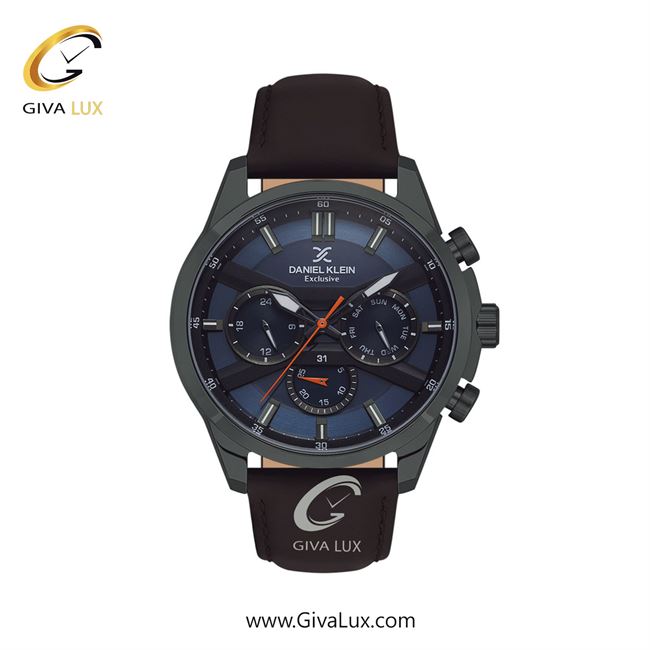 ساعت مچی اورجینال مردانه دنیل کلین سه موتوره فول تایم طوسی | قهوه ای| آبی| کد رفرنس DK13794-2