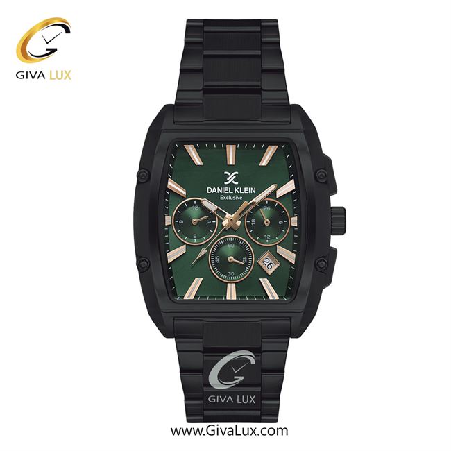 ساعت مچی اورجینال مردانه دنیل کلین سه موتوره کرنوگراف مشکی | مشکی| سبز| کد رفرنس DK13801-4
