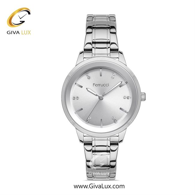 ساعت مچی اورجینال زنانه فروچی Ferrucci نقره ای | نقره ای| نقره ای| کد رفرنس fcf.13863M.01