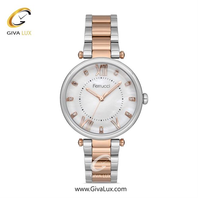 ساعت مچی اورجینال زنانه فروچی Ferrucci نقره ای | رزگلد-نقره ای| نقره ای| کد رفرنس fcf.13933FM.05