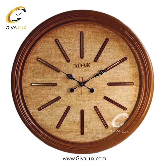 ساعت دیواری اورجینال Adak PVC عسلی| کد رفرنس 1403