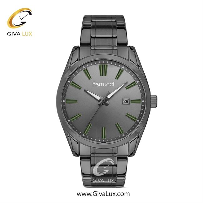 ساعت مچی اورجینال مردانه فروچی Ferrucci تیتانیوم | تیتانیوم| دودی|تیتانیوم| کد رفرنس fcf.14096TM.03
