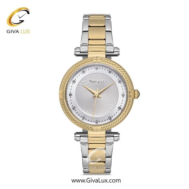 ساعت مچی اورجینال زنانه فروچی Ferrucci طلایی | نقره ای-طلایی| نقره ای| کد رفرنس fcf.14337M.04