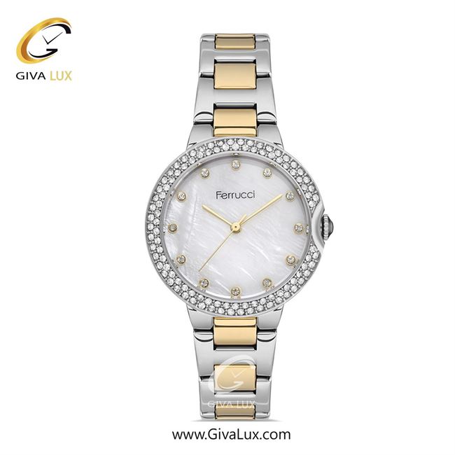 ساعت مچی اورجینال زنانه فروچی Ferrucci نقره ای | نقره ای-طلایی| نقره ای| کد رفرنس fcf.14378M.03