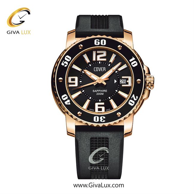ساعت مچی اورجینال مردانه کاور رزگلد-مشکی | مشکی| مشکی| کد رفرنس CO145.05