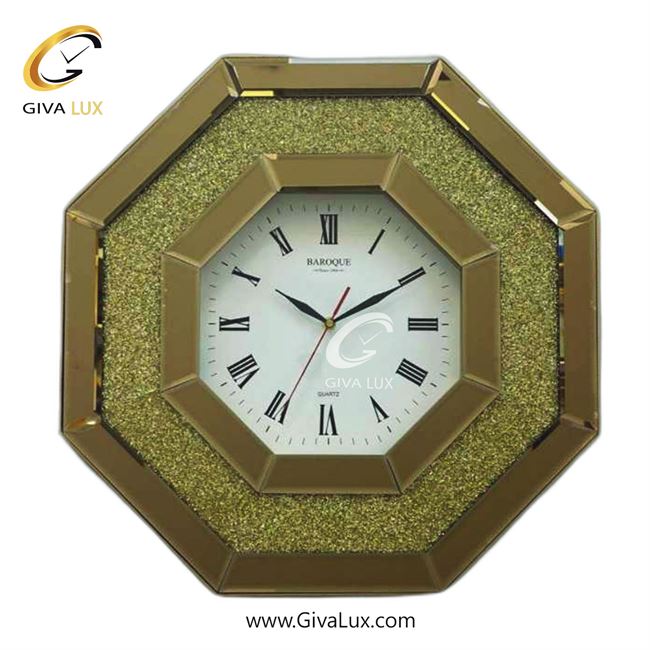 ساعت دیواری اورجینال باروک آینه ای کافی| کد رفرنس 1461