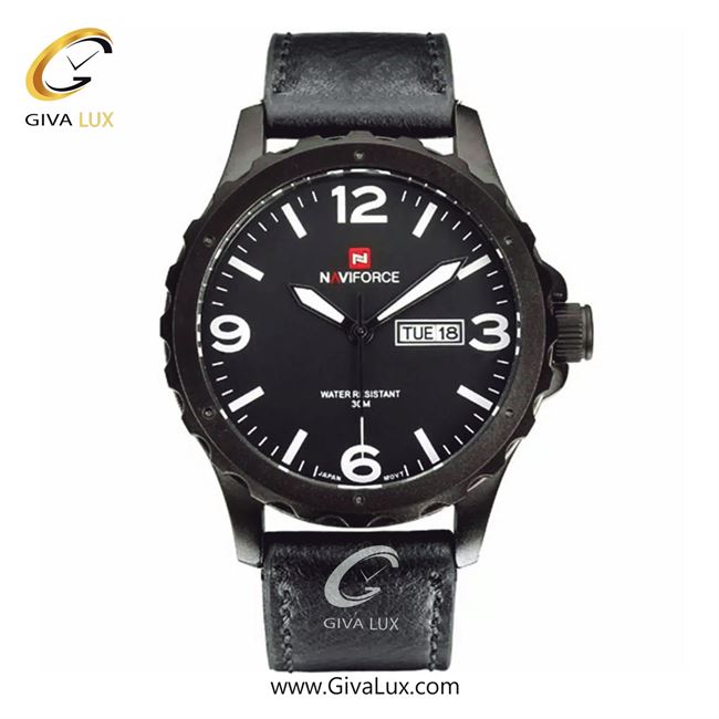 ساعت مچی مردانه بند چرمی ناوی فورس  مدل NF9039