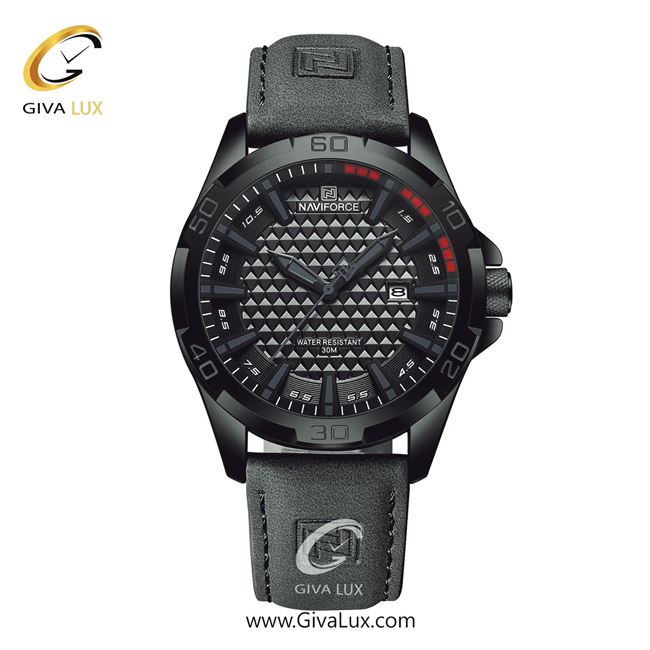 ساعت مچی اورجینال مردانه ناوی فورس|Naviforce|نوی فورس|نیوی فورس مشکی | طوسی| طوسی| کد رفرنس NF8023-B/GY/GY