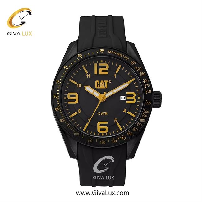 ساعت مچی اورجینال مردانه کاترپیلار | CATERPILLAR | کترپیلار | CAT  مشکی | مشکی| مشکی-زرد| کد رفرنس LQ.161.21.137