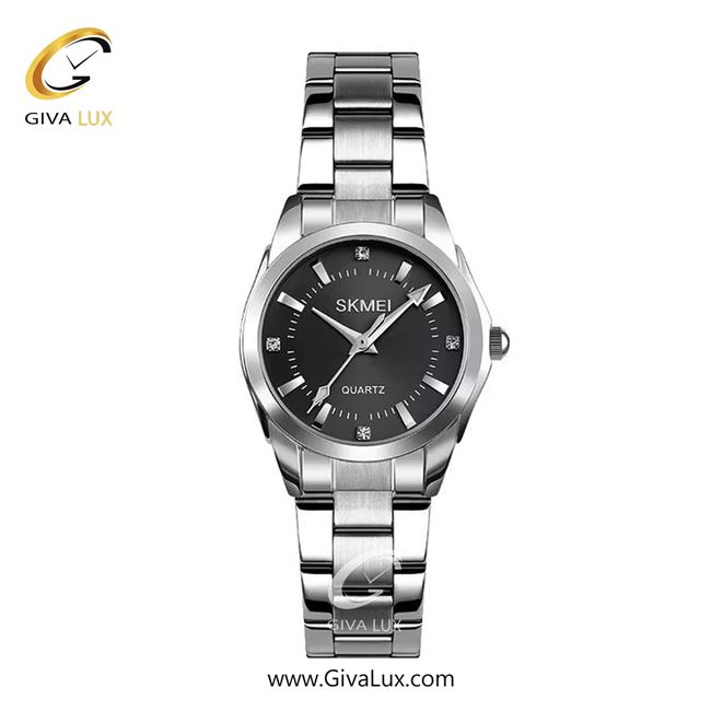 ساعت مچی اورجینال زنانه اسکمی (Skmei) نقره ای | نقره ای| مشکی| کد رفرنس 1620