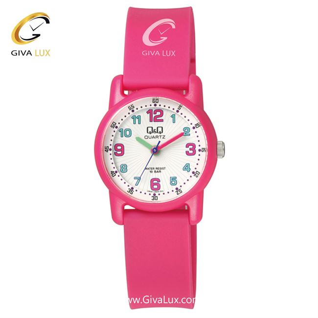 ساعت مچی اورجینال کیو اند کیو بچه گانه صورتی | صورتی | سفید | کد رفرنس VR41J002Y
