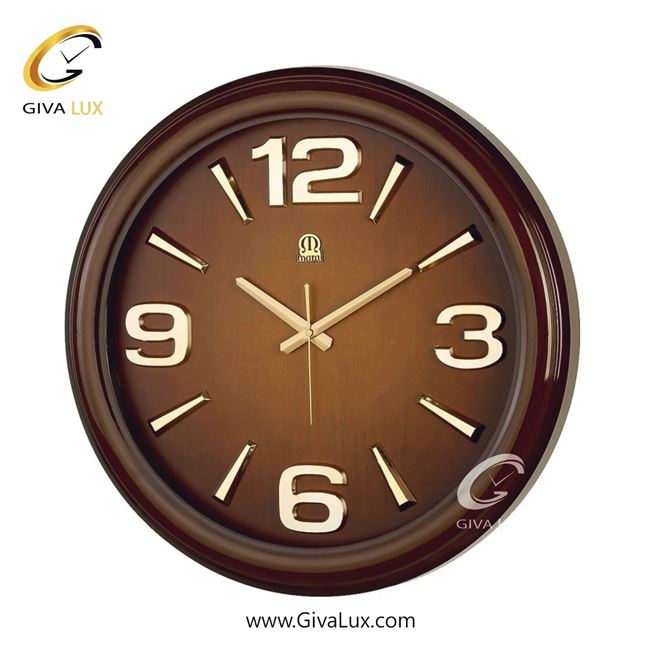 ساعت دیواری اورجینال مارال PVC قهوه ای| کد رفرنس 17