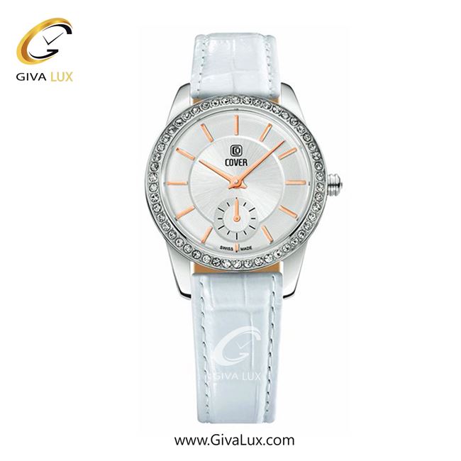 ساعت مچی اورجینال زنانه کاور دو موتوره زیر ثانیه نقره ای | سفید| نقره ای| کد رفرنس CO174.07