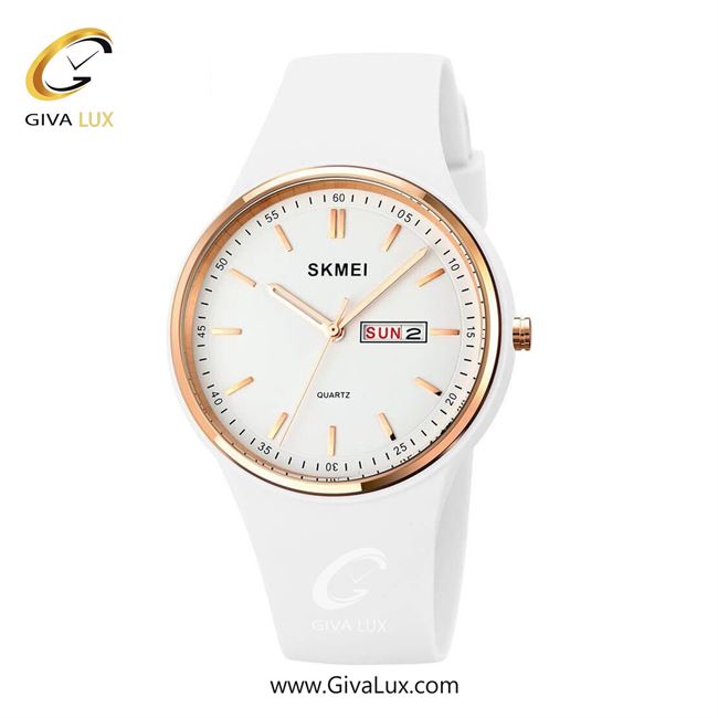 ساعت مچی اورجینال زنانه اسکمی (Skmei)  سفید-رزگلد | سفید| سفید| کد رفرنس 1747