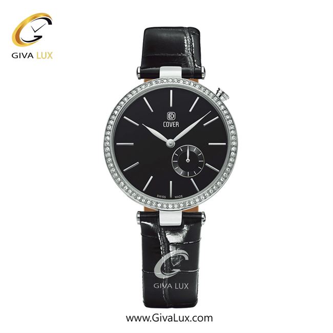 ساعت مچی اورجینال زنانه کاور دو موتوره زیر ثانیه نقره ای | مشکی| مشکی| کد رفرنس CO178.01