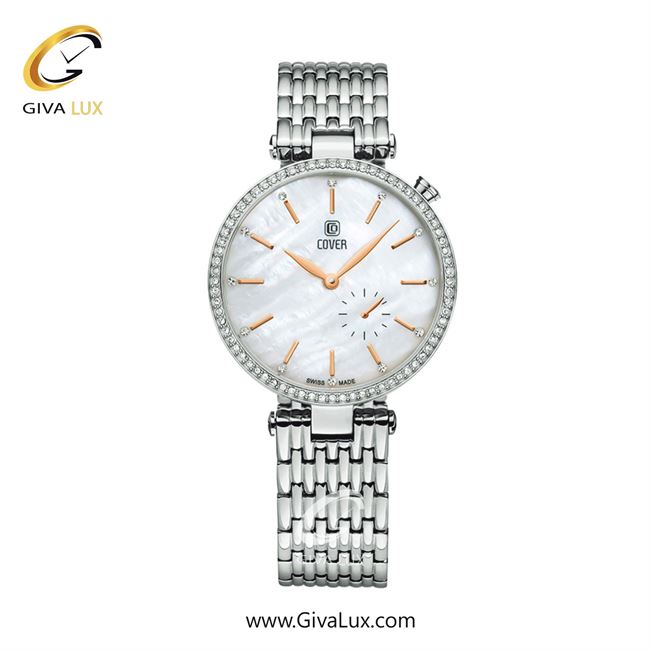 ساعت مچی اورجینال زنانه کاور دو موتوره زیر ثانیه نقره ای | نقره ای| نقره ای| کد رفرنس CO178.06