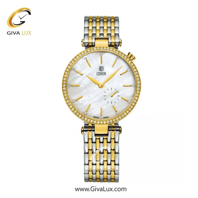 ساعت مچی اورجینال زنانه کاور دو موتوره زیر ثانیه طلایی | طلایی-نقره ای| نقره ای| کد رفرنس CO178.07