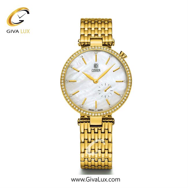 ساعت مچی اورجینال زنانه کاور دو موتوره زیر ثانیه طلایی | طلایی| نقره ای| کد رفرنس CO178.08