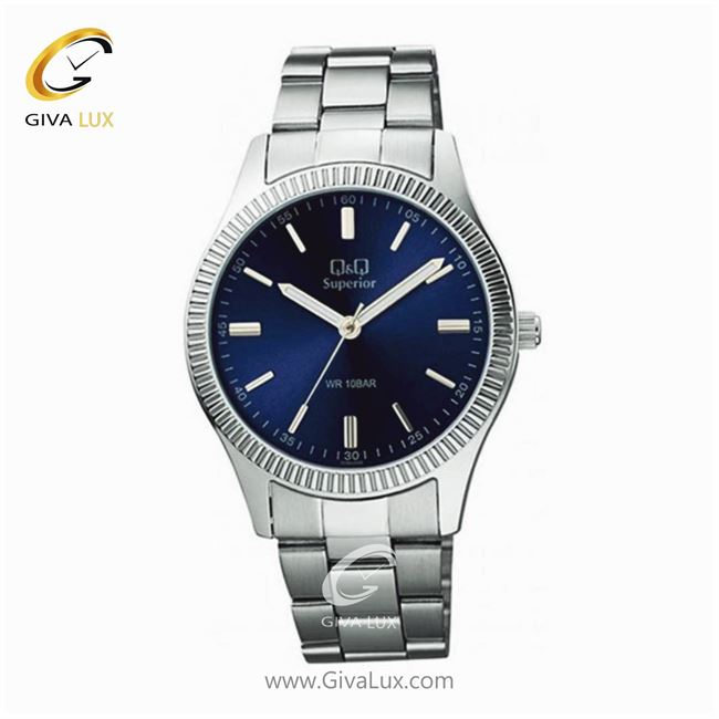 ساعت مچی اورجینال مردانه کیو اند کیو Q&Q نقره ای | نقره ای| سرمه ای| کد رفرنس S294J202Y