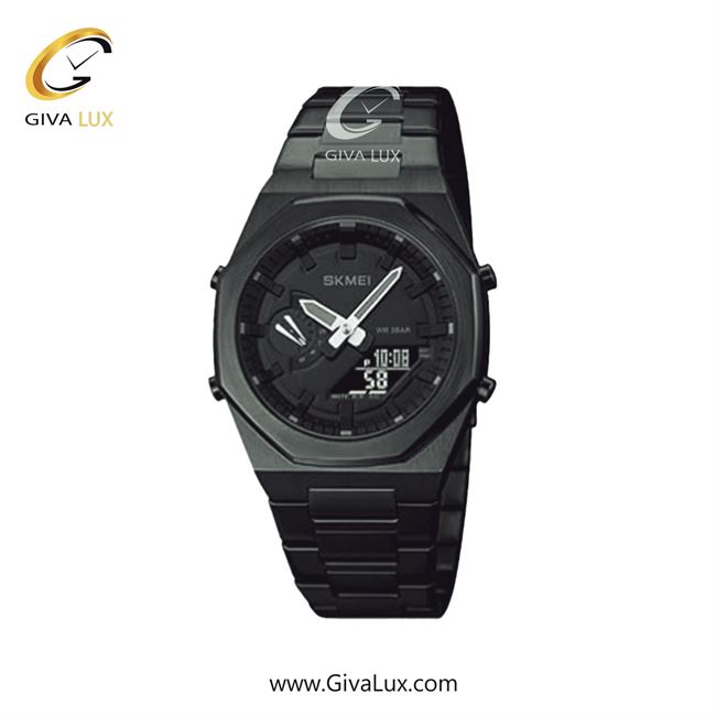 ساعت مچی اورجینال اسکمی مردانه دو زمانه مشکی | مشکی | مشکی | کد رفرنس 1816BK