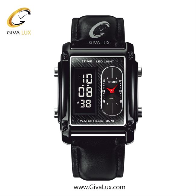 ساعت مچی اورجینال مردانه اسکمی (Skmei) سه زمانه مشکی | مشکی| مشکی| کد رفرنس 1868BKK