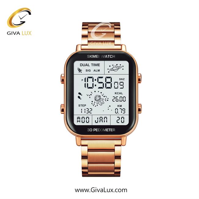 ساعت مچی اورجینال مردانه اسکمی (Skmei) رزگلد | رزگلد| مشکی| کد رفرنس 1888RS