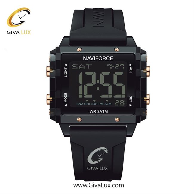 ساعت مچی اورجینال مردانه-اسپرت-زنانه ناوی فورس|Naviforce|نوی فورس|نیوی فورس مشکی | مشکی| مشکی| کد رفرنس NF7101 B/B