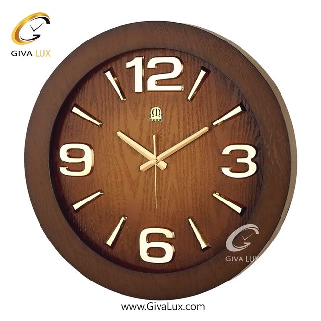 ساعت دیواری اورجینال مارال چوب قهوه ای| کد رفرنس 19