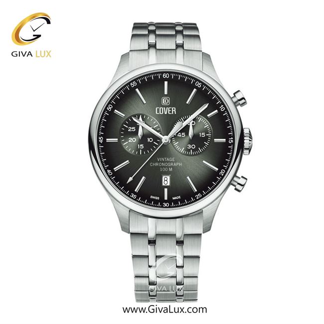 ساعت مچی اورجینال مردانه کاور سه موتوره کرنوگراف نقره ای | نقره ای| دودی|تیتانیوم| کد رفرنس CO192.01
