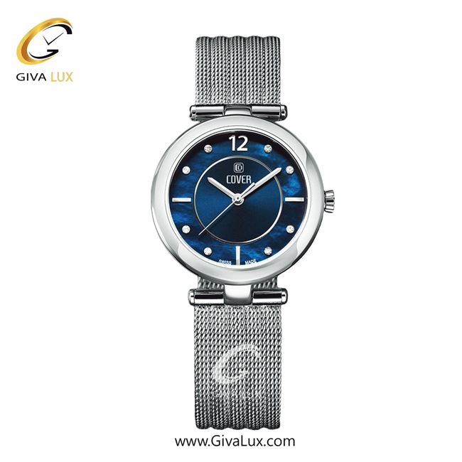 ساعت مچی اورجینال زنانه کاور نقره ای | نقره ای| سرمه ای| کد رفرنس CO193.03