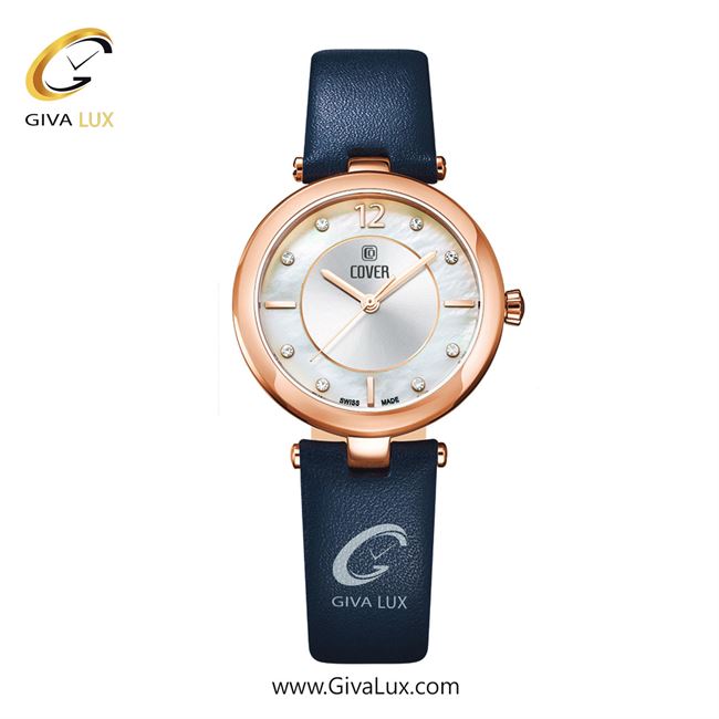 ساعت مچی اورجینال زنانه کاور رزگلد | سرمه ای| نقره ای| کد رفرنس CO193.11