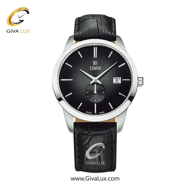 ساعت مچی اورجینال مردانه کاور دو موتوره زیر ثانیه نقره ای | مشکی| مشکی| کد رفرنس CO194.03