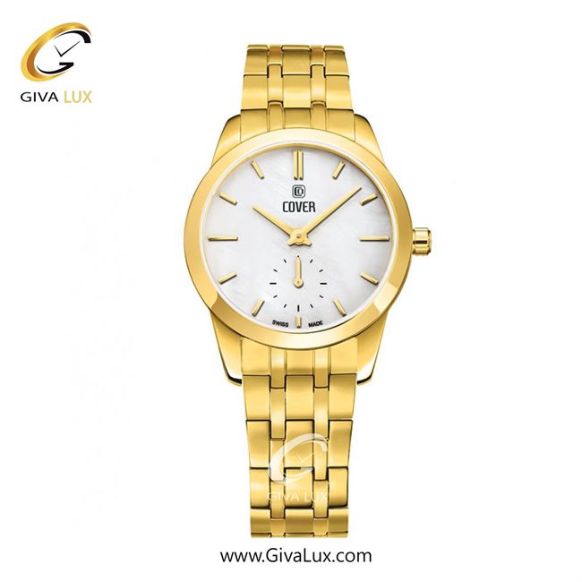 ساعت مچی اورجینال زنانه کاور دو موتوره زیر ثانیه طلایی | طلایی| نقره ای| کد رفرنس CO195.03